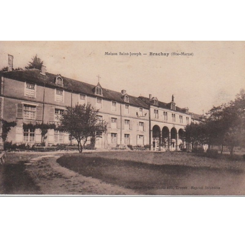 BRACHAY : la Maison Saint-Joseph vers 1920 - très bon état