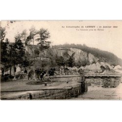 LORROY: la catastrophe de lorroy 21 janvier 1910 vue générale prise de l'écluse - très bon état