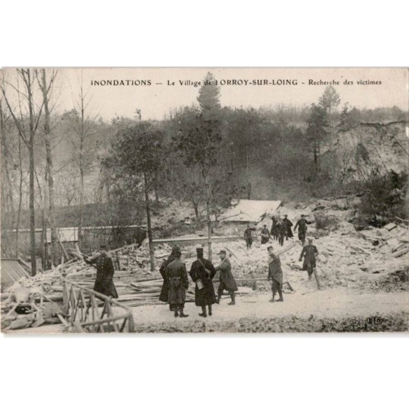 LORROY: inondation le village de lorroy-sur-loing rechercher des victimes - très bon état