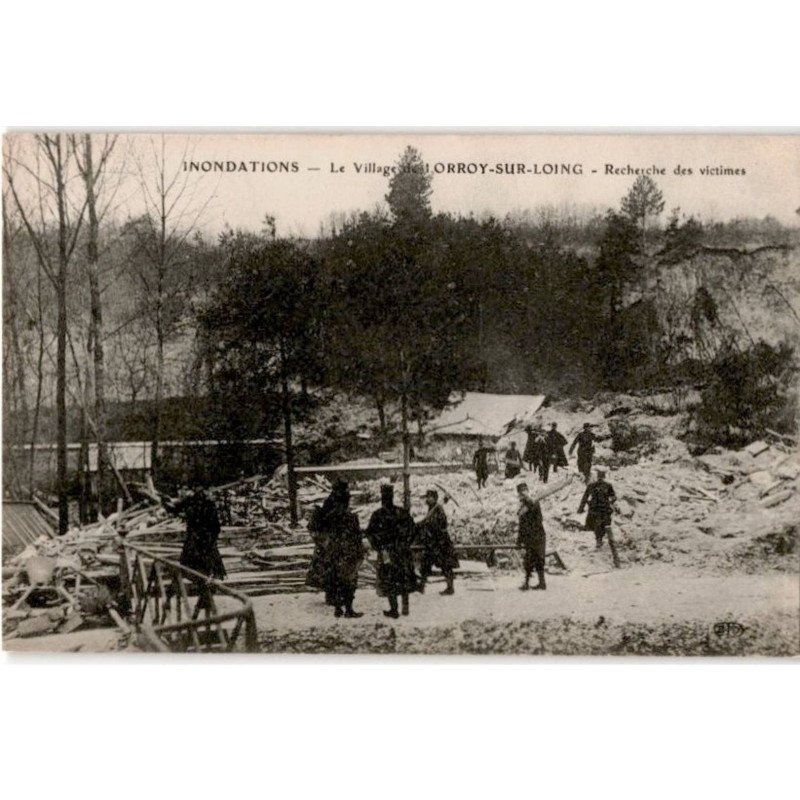 LORROY: inondation le village de lorroy-sur-loing rechercher des victimes - très bon état