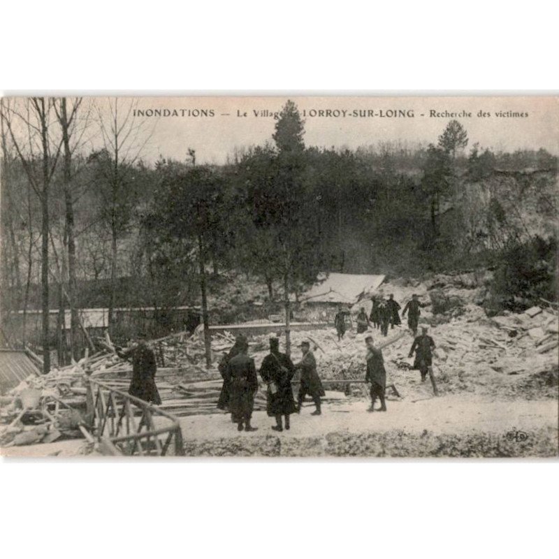 LORROY: inondation le village de lorroy-sur-loing rechercher des victimes - très bon état