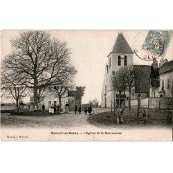 MAREUIL-les-EAUX: l'église et le marronnier - très bon état