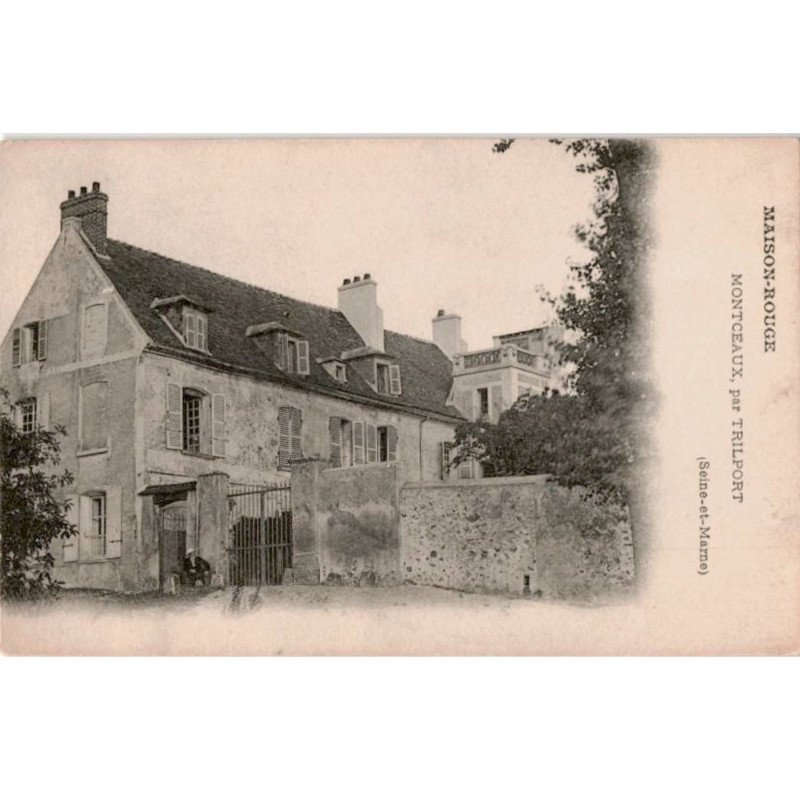 MONTCEAUX: maison rouge - très bon état