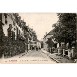 MARLOTTE: la grande rue vers l'hôtel de la renaissance - très bon état