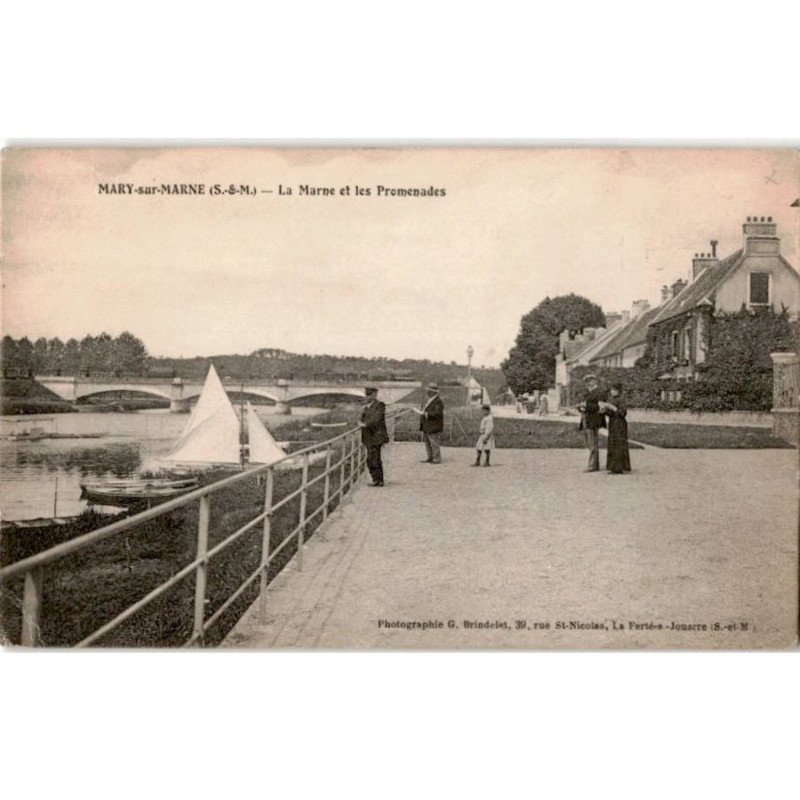 MARY-sur-MARNE: la marne et les promenades - état