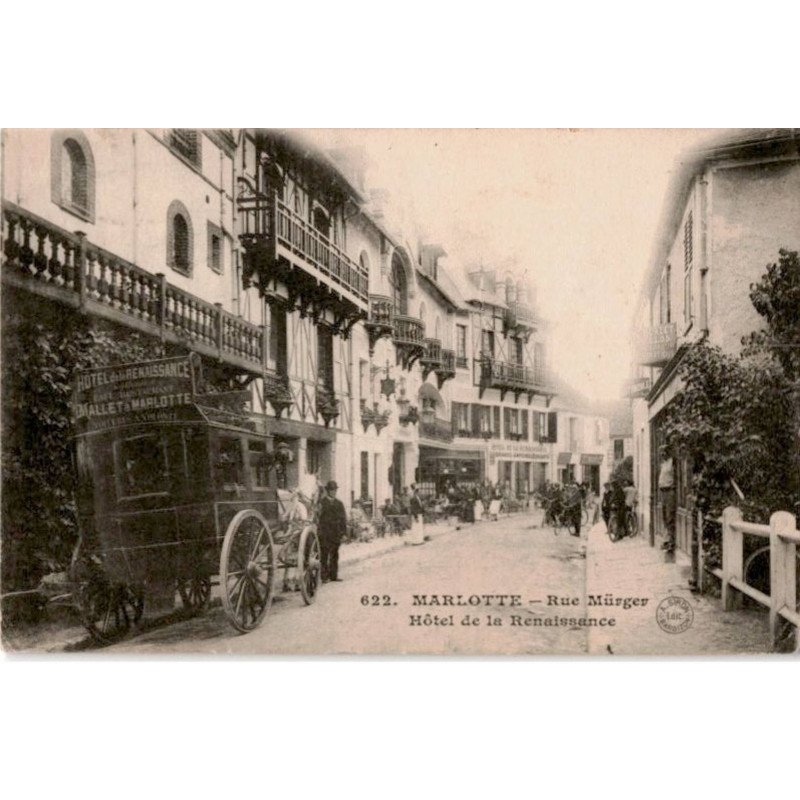 MARLOTTE: rue mürger hôtel de la renaissance - très bon état
