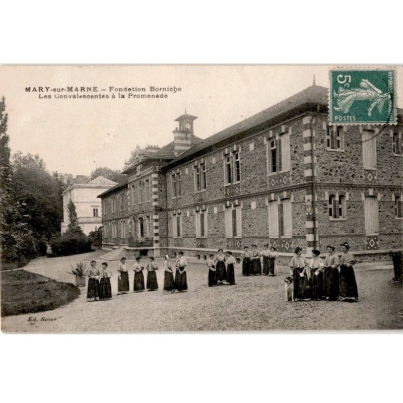 MARY-sur-MARNE: fondation borniche, les convalescentes à la promenade - très bon état