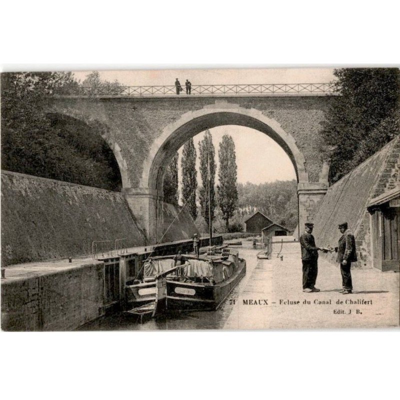 MEAUX: écluse du canal de chalifert - très bon état