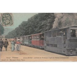 VIENNE : l'arrivée du tramway au Cours Brillier vers 1910 - très bon état