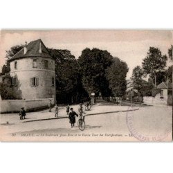 MEAUX: le boulevard jean-rose et la vieille tour des fortifications - très bon état
