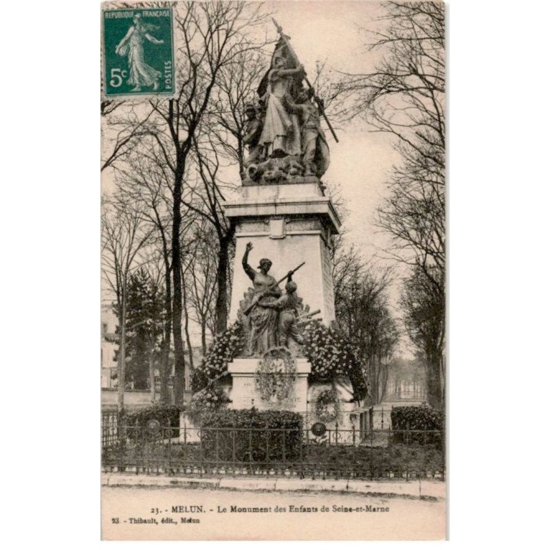 MELUN: le monument des enfants de seine-et-marne - très bon état
