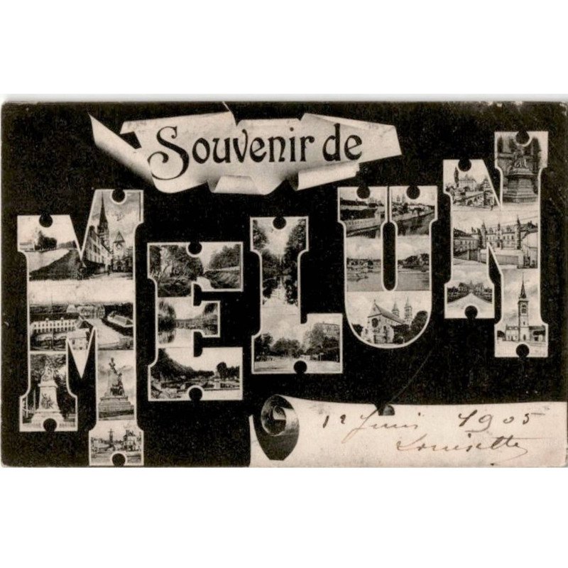 MELUN: souvenir de melun - très bon état
