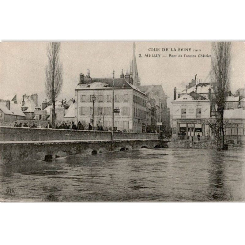 MELUN: pont de l'ancien châtelet - très bon état