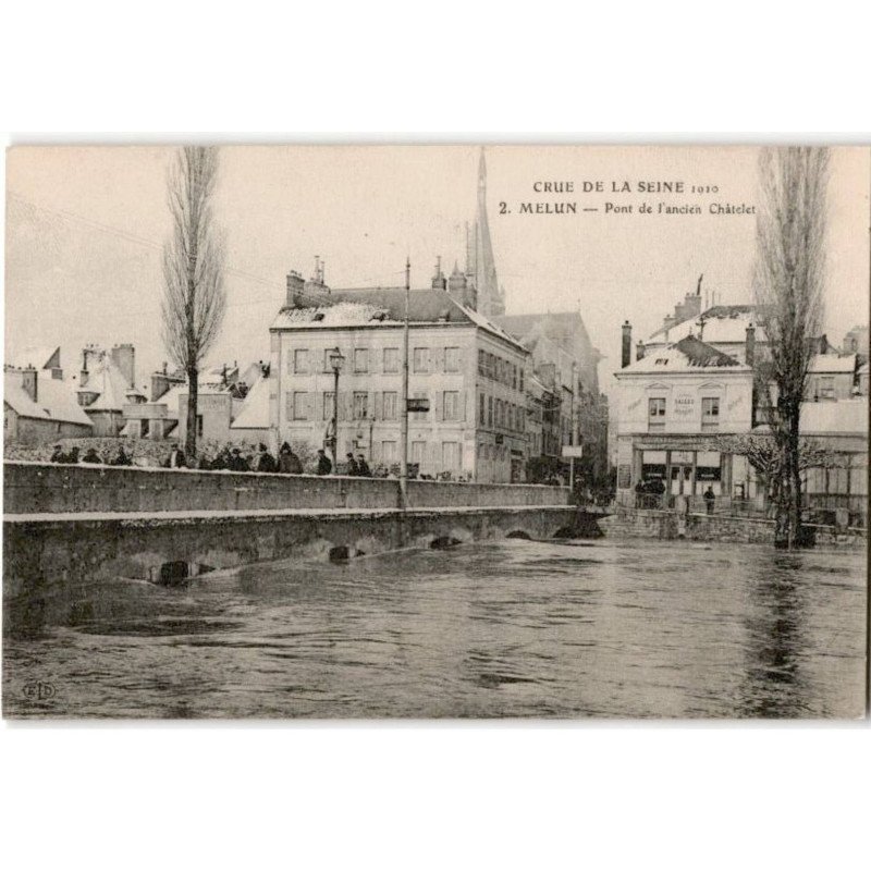 MELUN: pont de l'ancien châtelet - très bon état