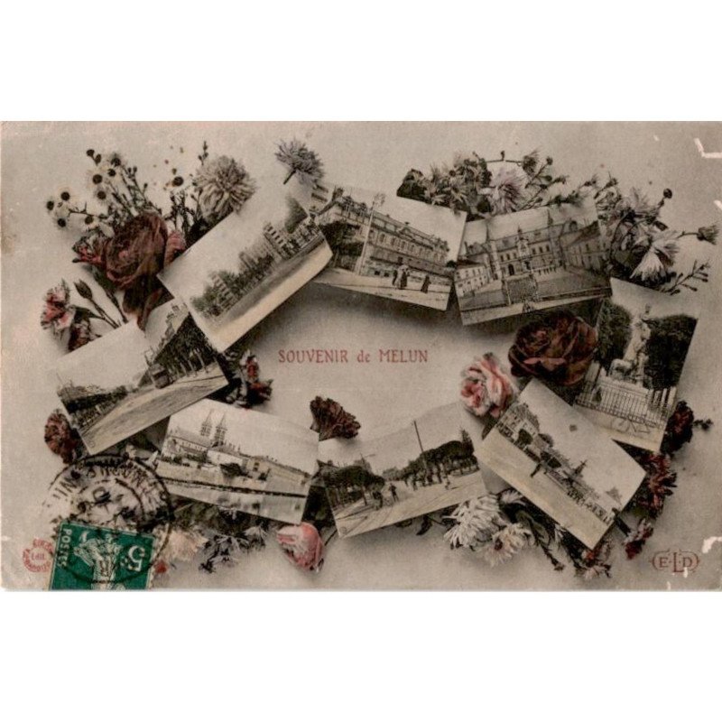 MELUN: souvenir de melun - très bon état