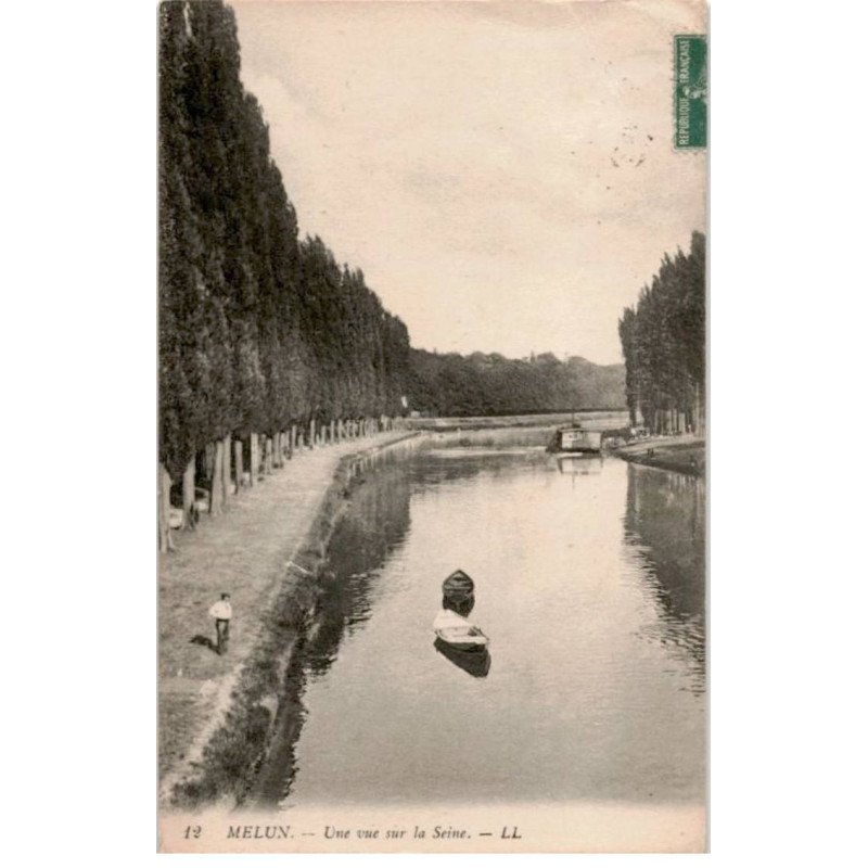 MELUN: une vue sur la seine - état