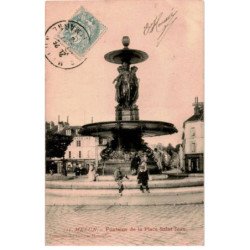 MELUN: fontaine de la place saint-jean - très bon état
