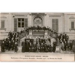 MELUN: école saint-aspais établissement secondaire décembre 1913 la division des grands - très bon état