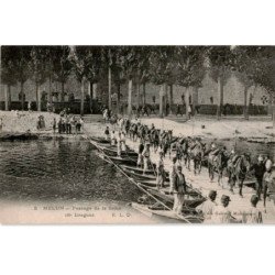 MELUN: passage de la seine 18e dragons - très bon état