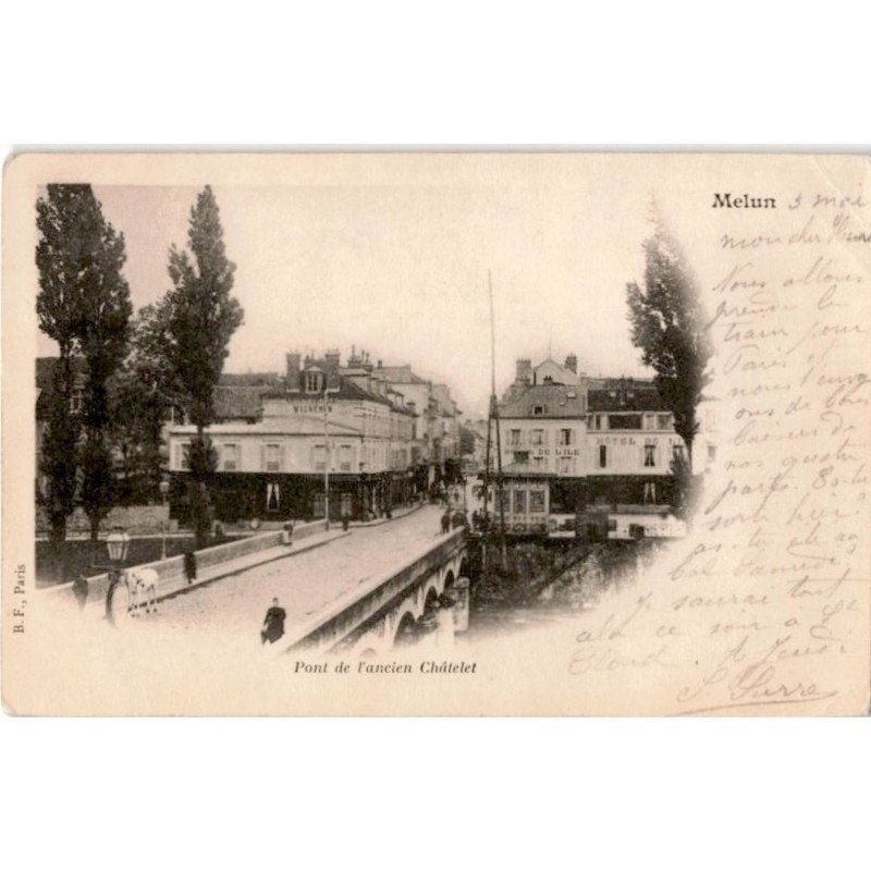 MELUN: pont de l'ancien châtelet - état