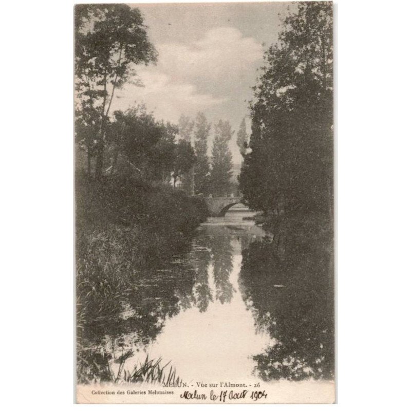 MELUN: vue sur l'almont - très bon état