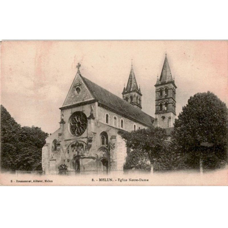 MELUN: église notre-dame - très bon état