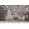 AISNE : SAINT QUENTIN : salle de préparation du Tissage mécanique DAVID et MAIGRET vers 1910 (dos publicitaire) - très b