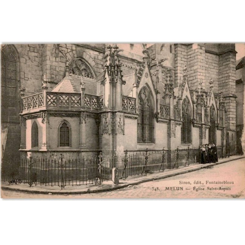 MELUN: église saint-aspais - très bon état