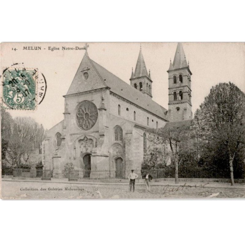 MELUN: église notre-dame - très bon état