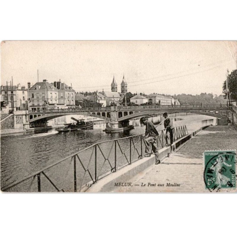 MELUN: le pont aux moulins - très bon état