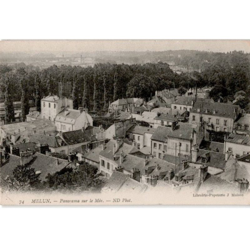 MELUN: panorama sur le mée - très bon état