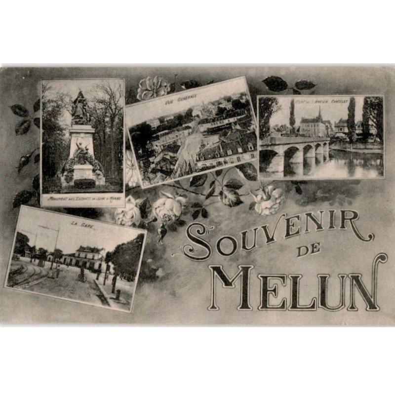 MELUN: souvenir de melun - très bon état