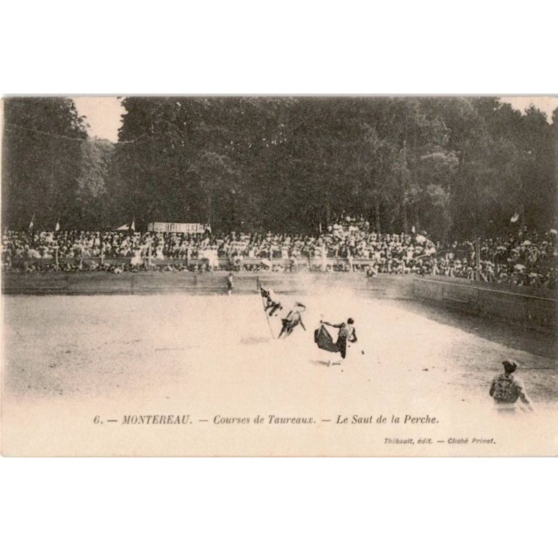 MONTEREAU: courses de taureaux, le saut de la perche - très bon état