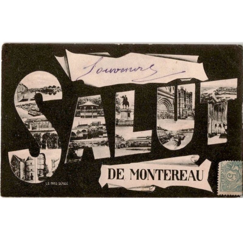 MONTEREAU: salut de montereau, souvenir - très bon état