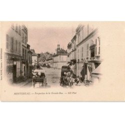 MONTEREAU: perspective de la grande-rue - très bon état