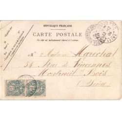 MONTEREAU-FAUT-YONNE: entrée de la grande rue, place gambetta - très bon état