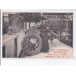 PARIS: adjustable non-skid tire représentant à paris Spencer 6 rue lalo publicité automobile le delay - très bon état