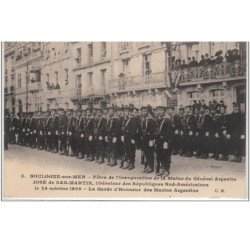 BOULOGNE SUR MER : fêtes de l'inauguration de la statue de JOSE DE SAN MARTIN en 1909 - très bon état