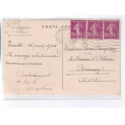 VERSAILLES: autographe de l'éveque de versailles - très bon état