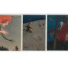 KIRCHNER Raphaël : série de 6 cartes postales "Noël 1901" - très bon état