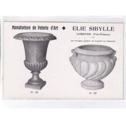 LORGUES: manufacture de poterie d'art, elie sibylle - très bon état