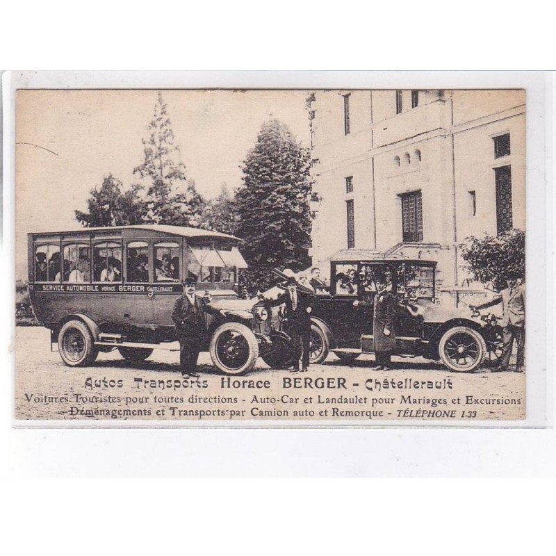 CHATELLERAULT: autos transport, horace, berger, autobus - très bon état CHATELLERAULT: autos transport, horace, berger, autobus - très bon état