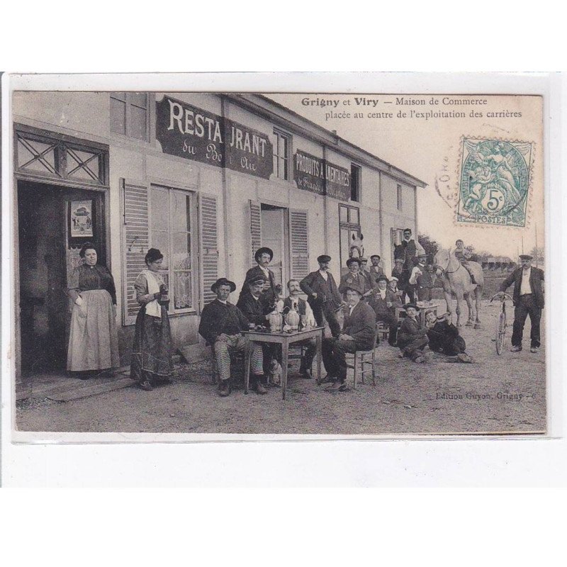 GRIGNY et VIRY: maison de commerce, placée au centre de l'exploitation des carrières - très bon état