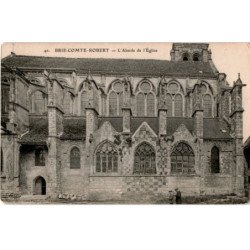 BRIE COMTE ROBERT: l'église abside - état