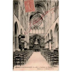 BRIE COMTE ROBERT: intérieur de l'église - bon état