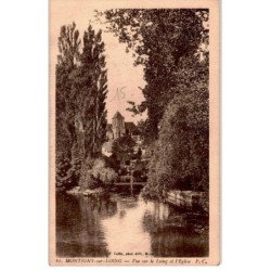 MONTIGNY: vue sur le loing et l'église - très bon état