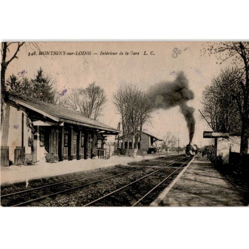 MONTIGNY: intérieur de la gare - très bon état
