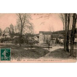 MONTIGNY: l'église et le moulin vue du gué - très bon état