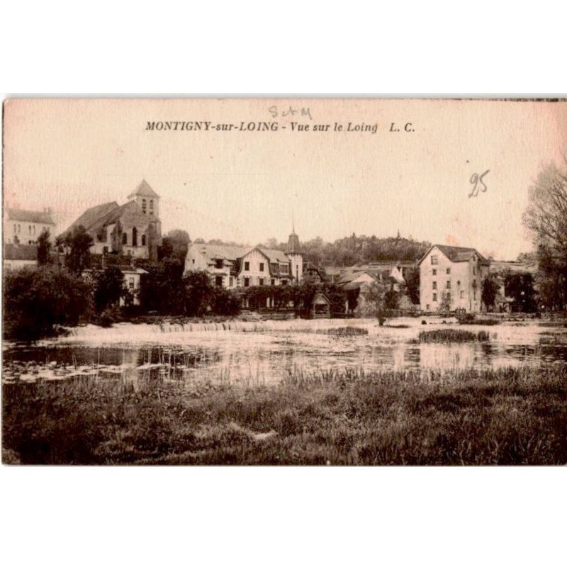 MONTIGNY: vue sur le loing - très bon état