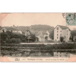 MONTIGNY: vue sur le loing et le moulin - très bon état